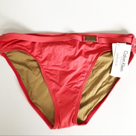 Calvin Klein faux belt bikini bottoms NWT - Picture 1 of 5